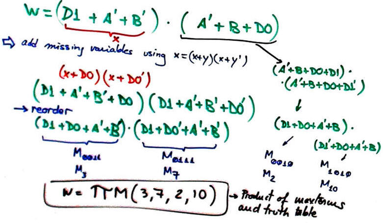 Add the missing variables in the sums