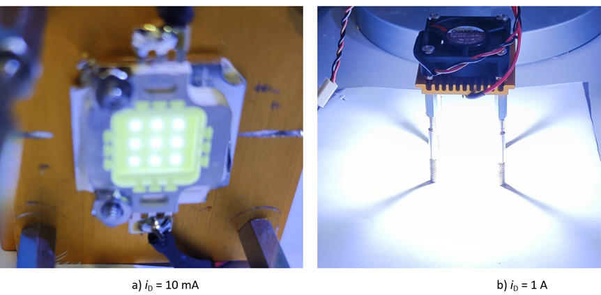 Lamp light intensities