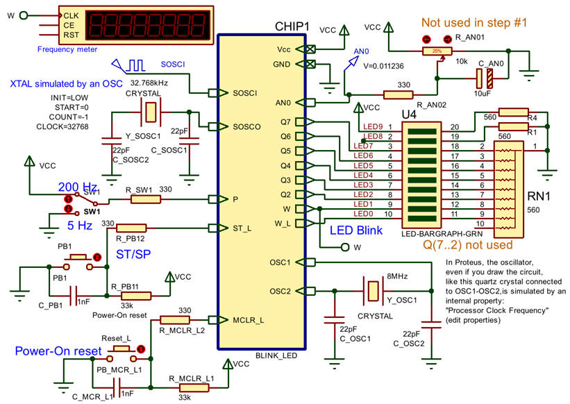 Circuit captured in proteus ready for simulations