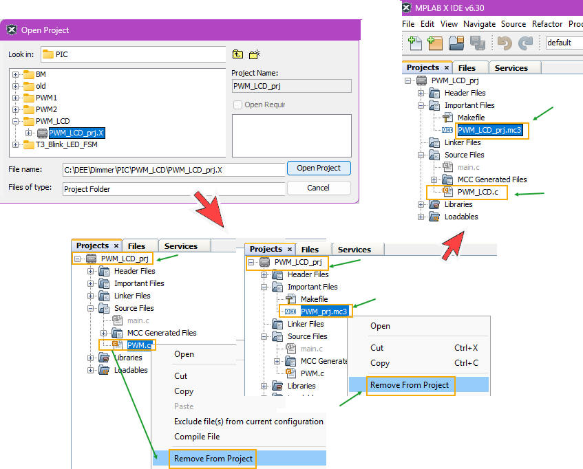 Open the new project