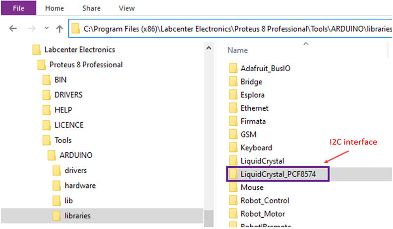 Proteus library location