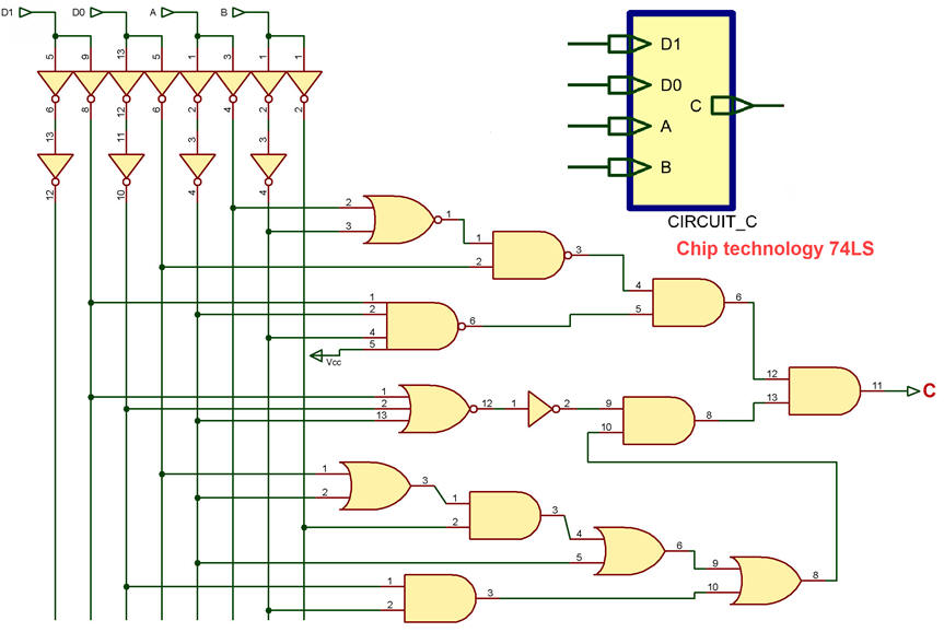 Circuit_C captured in Proteus