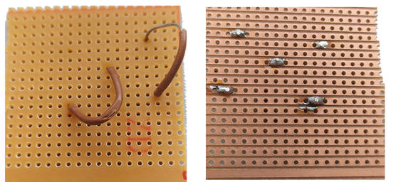 Protoboard soldering