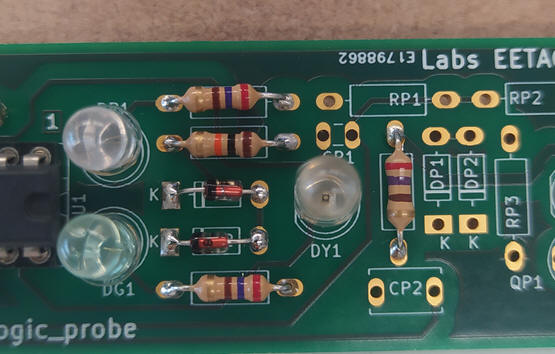 Step two components soldered.