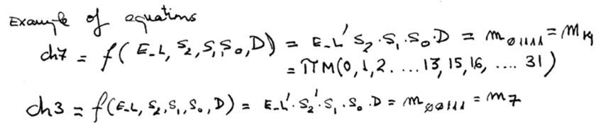 Equations for the DeMUX_8