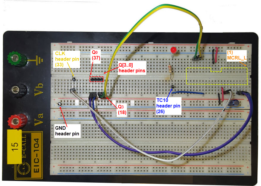 Board connections with flexible wires to the instrument probes