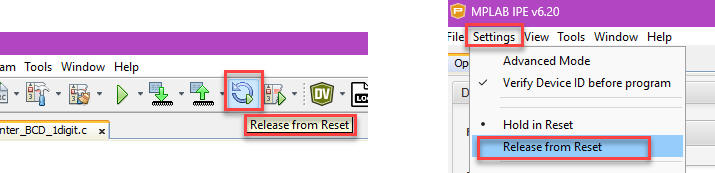Release from reset