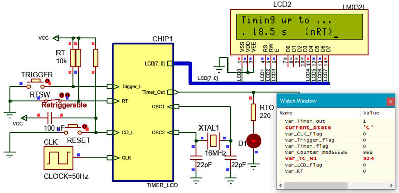 Circuit running with watch window