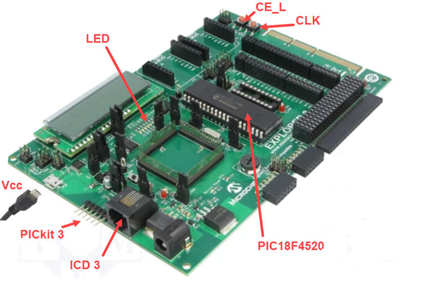 Explorer 8 board application prototype