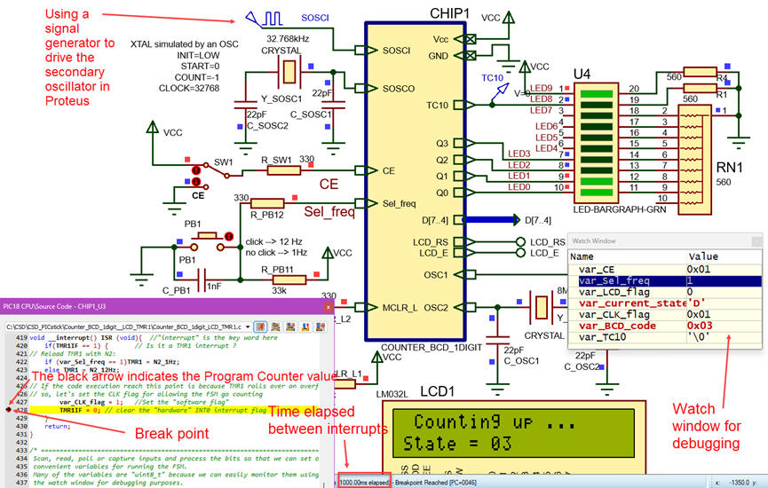 Phase #3 schematic in Proteus