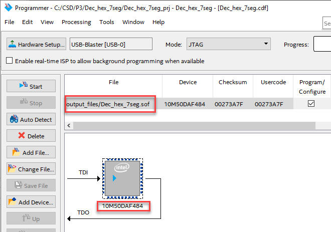 Programming the device