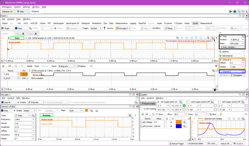 Capture instruments running